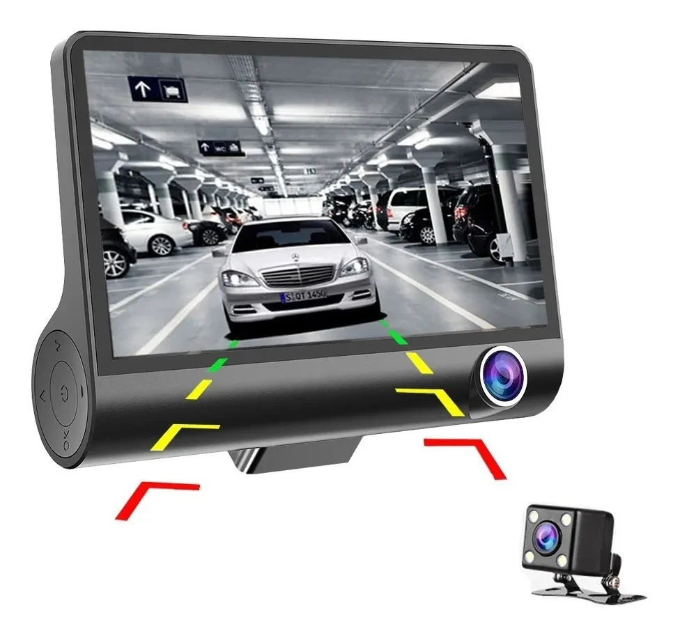 Cámara Para Carro Dvr 3 Lentes 1080p Full